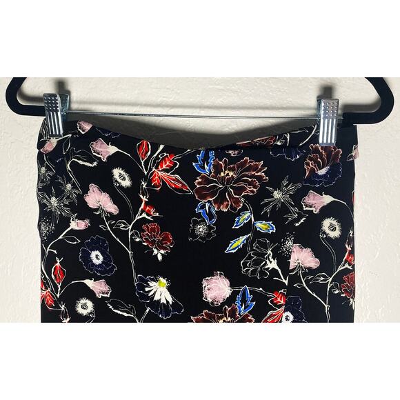 A.L.C. Women's Daniels Floral Print Silk Skirt Faux Wrap Attached Back Belt NWT - Picture 12 of 15